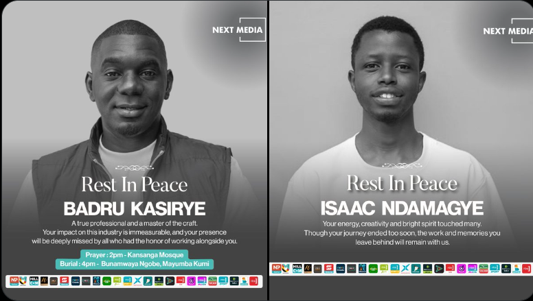 Two Next Media Staff Killed in Entebbe Road Crash